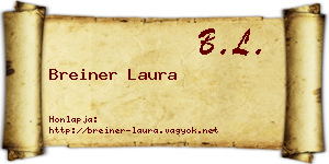 Breiner Laura névjegykártya